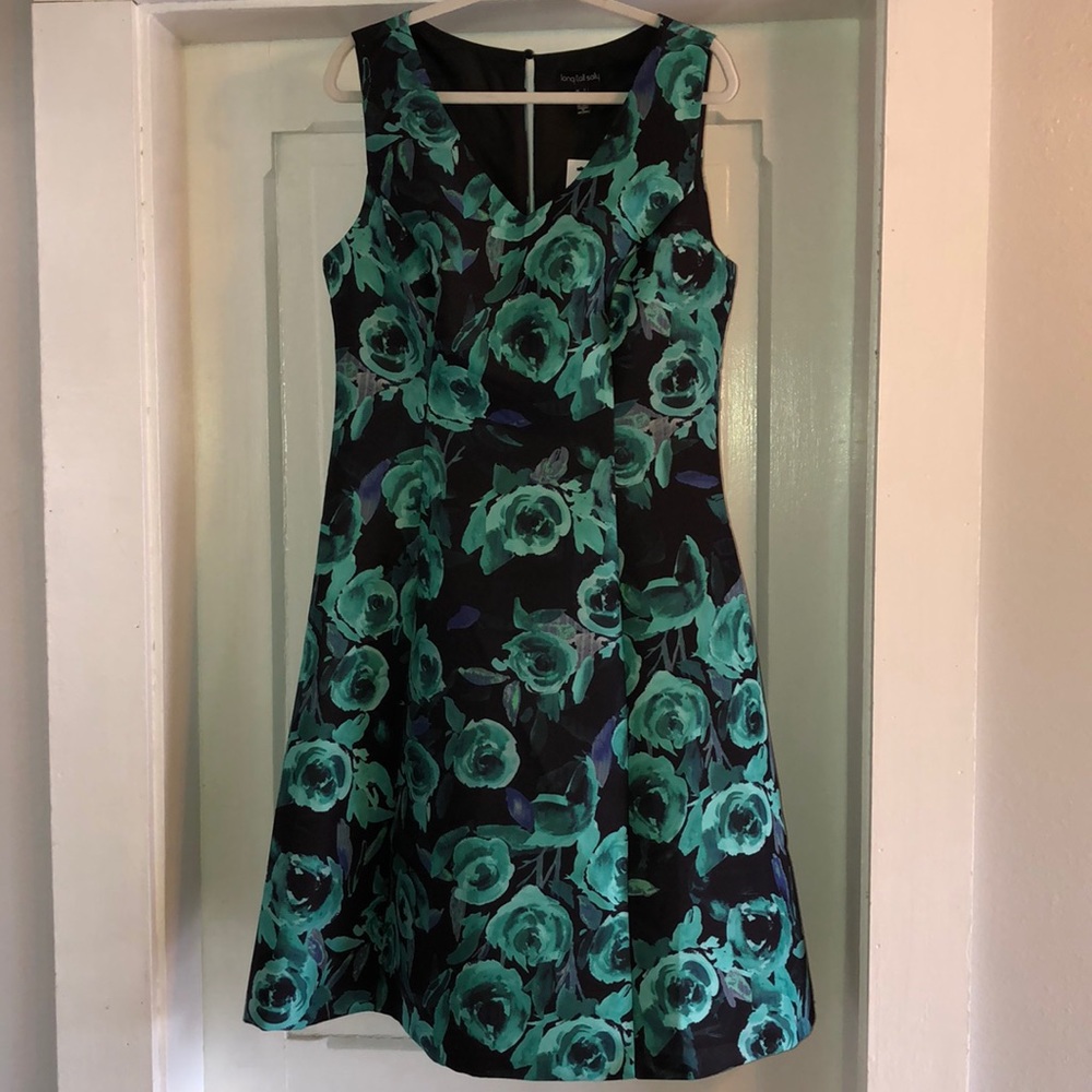Long Tall Sally, Floral Aline V-neck dress